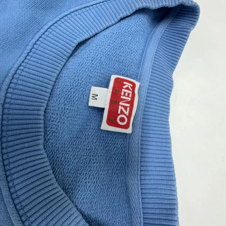 Kenzo Kenzo Casual Blue Sweatshirt with Floral Logo -2507 Size US M / EU 48-50 / 2 - 2 Thumbnail