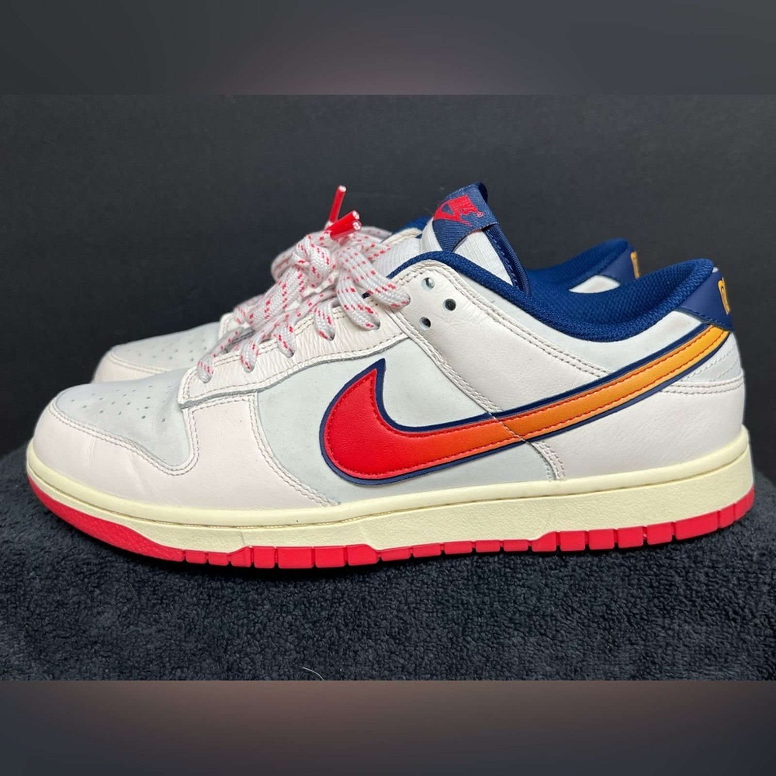 Nike Nike Dunk Low SE Retro Lettering Pale Ivory Crimson Sail Size US 10 / EU 43 - 1 Thumbnail