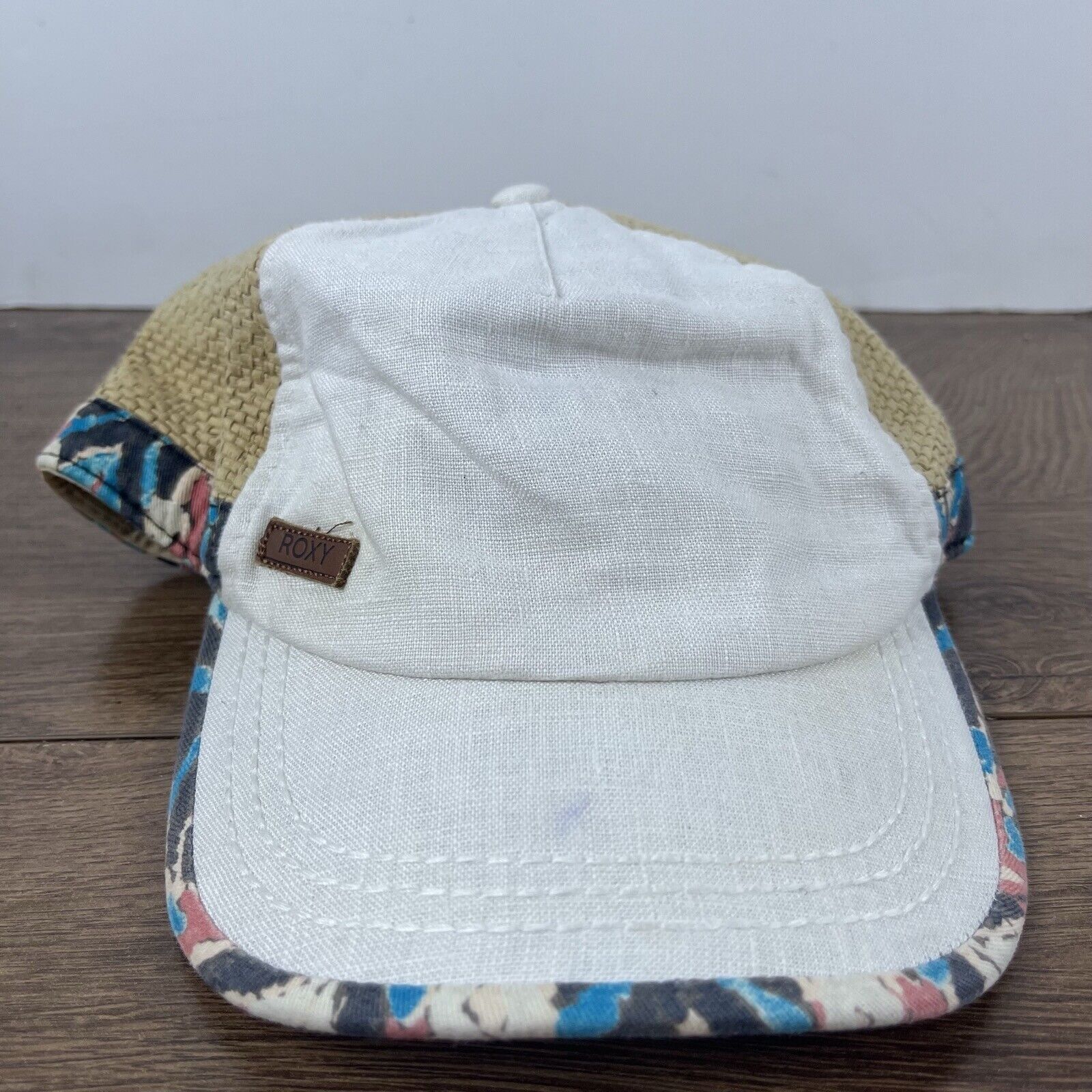 Other ROXY Hat Roxy Hat White Cap Hat Adjustable Hat White Adult H Size ONE SIZE - 3 Thumbnail