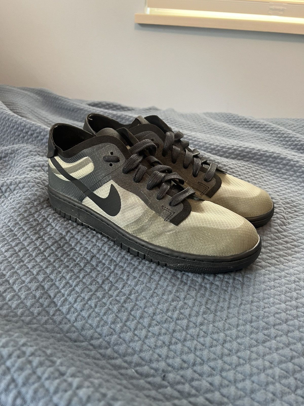Pre-owned Comme Des Garçons X Nike Comme Des Garçon X Wmns Dunk Low ‘black Clear' Shoes