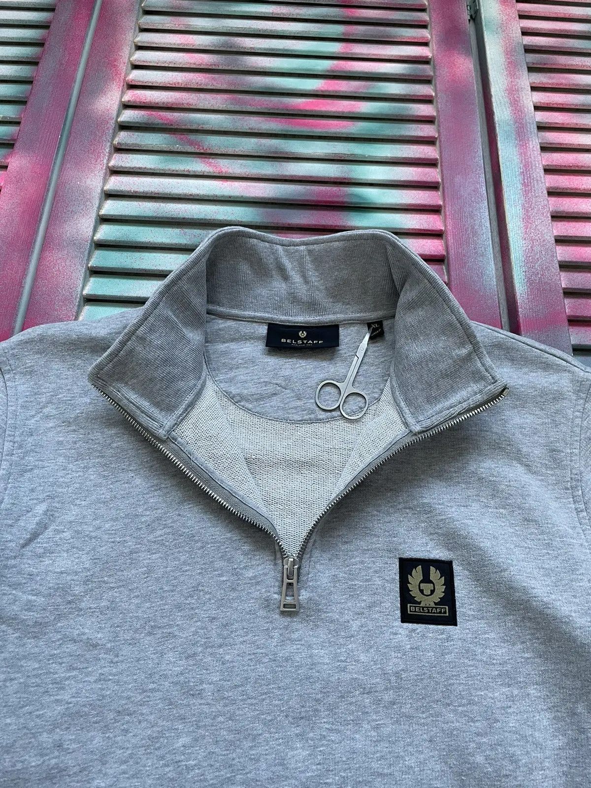 Belstaff BELSTAFF BIKER Half Zip Sweatshirt Size US M / EU 48-50 / 2 - 3 Thumbnail