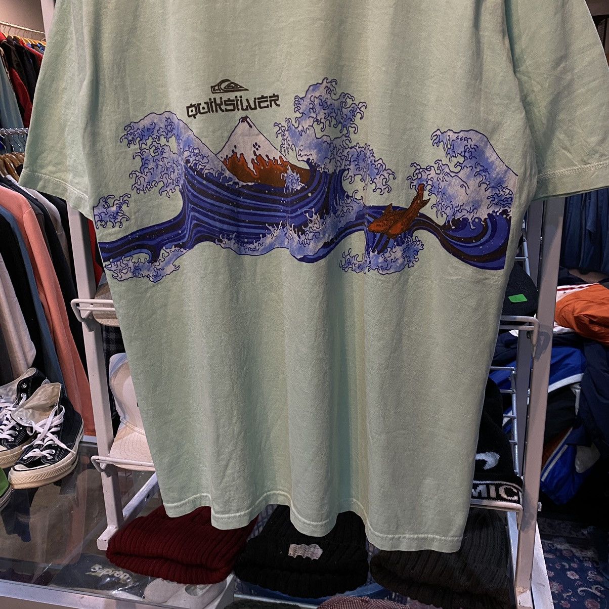 Quicksilver vintage quiksilver Wave Japan Rare Design New Old Stock Tee Size US XL / EU 56 / 4 - 4 Thumbnail