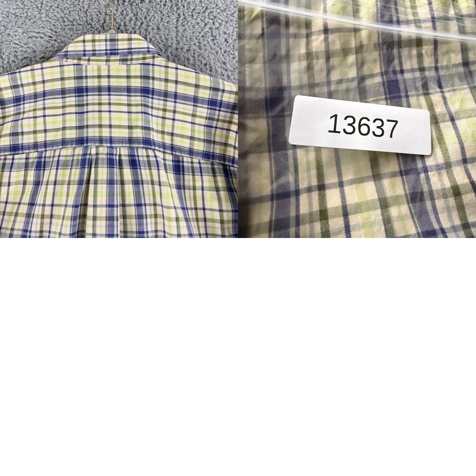 Vintage VINTAGE L.L. Bean Button-Down Shirt Mens Large Yellow Plaid Long Sleeve Cotton Shirt Mens Large Yellow Plaid Button-Up Cotton Size US L / EU 52-54 / 3 - 9 Thumbnail