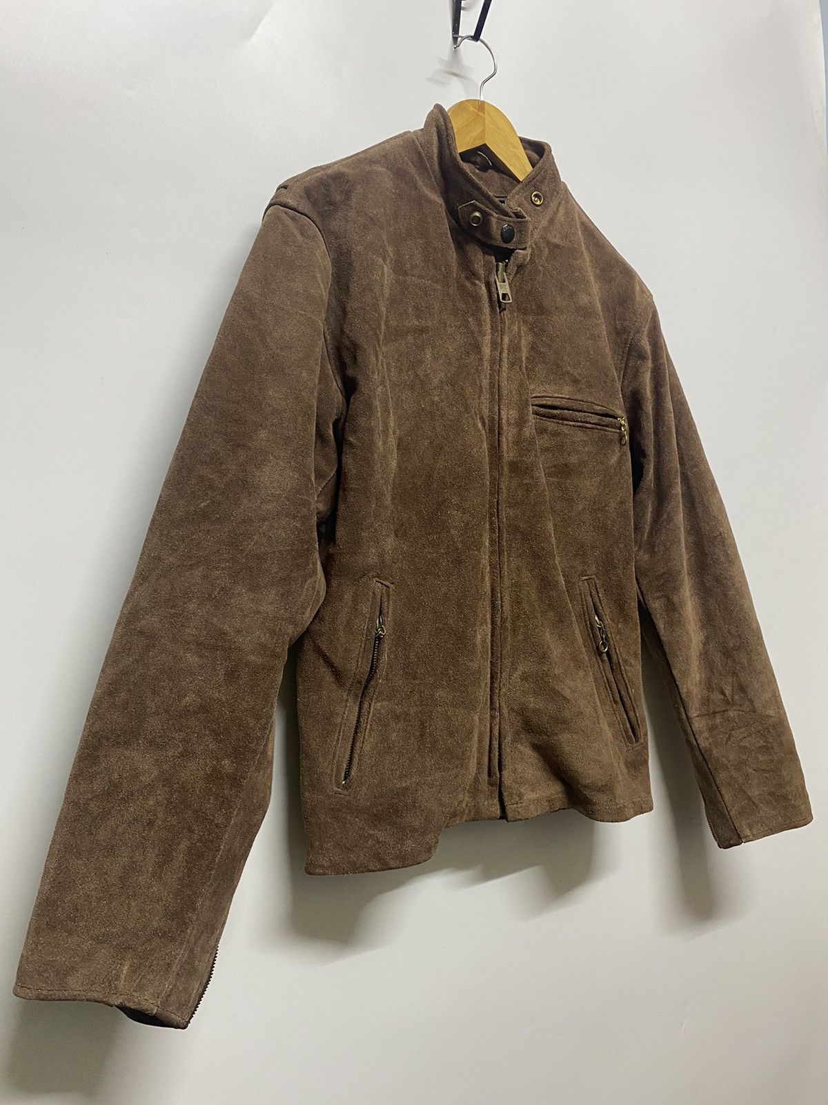 Schott Vtg Schott Leather Riders Trucker Jacket Suede Size 38 Brown Size US XL / EU 56 / 4 - 6 Thumbnail