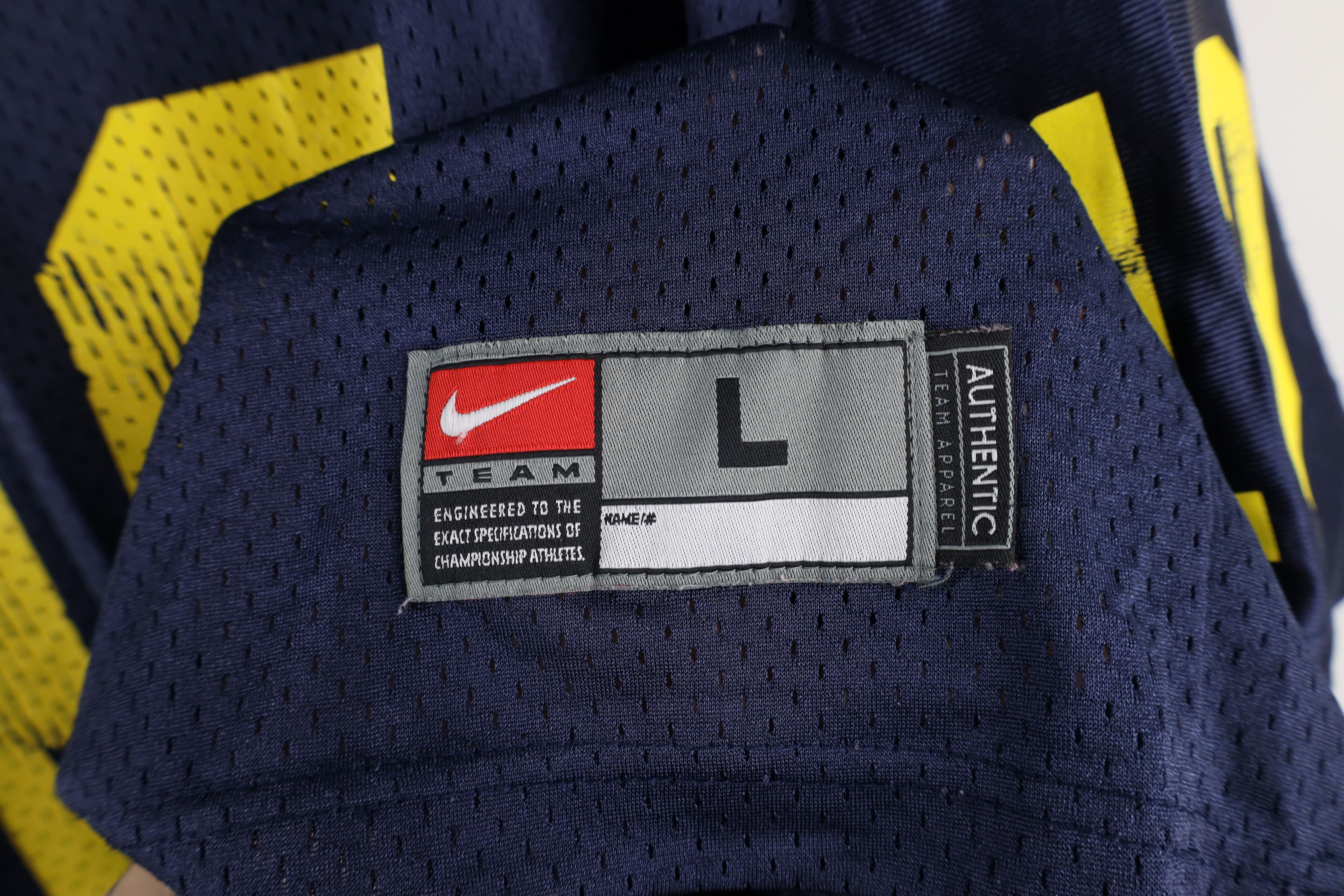 Nike × Vintage Vintage Nike Brady University of Michigan Football Jersey Size US L / EU 52-54 / 3 - 4 Thumbnail