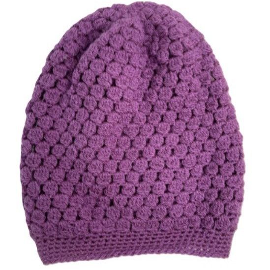Handmade Crochet Slouch Hat Slouchy Beanie Snood Handmade Adult Size Size ONE SIZE - 5 Thumbnail