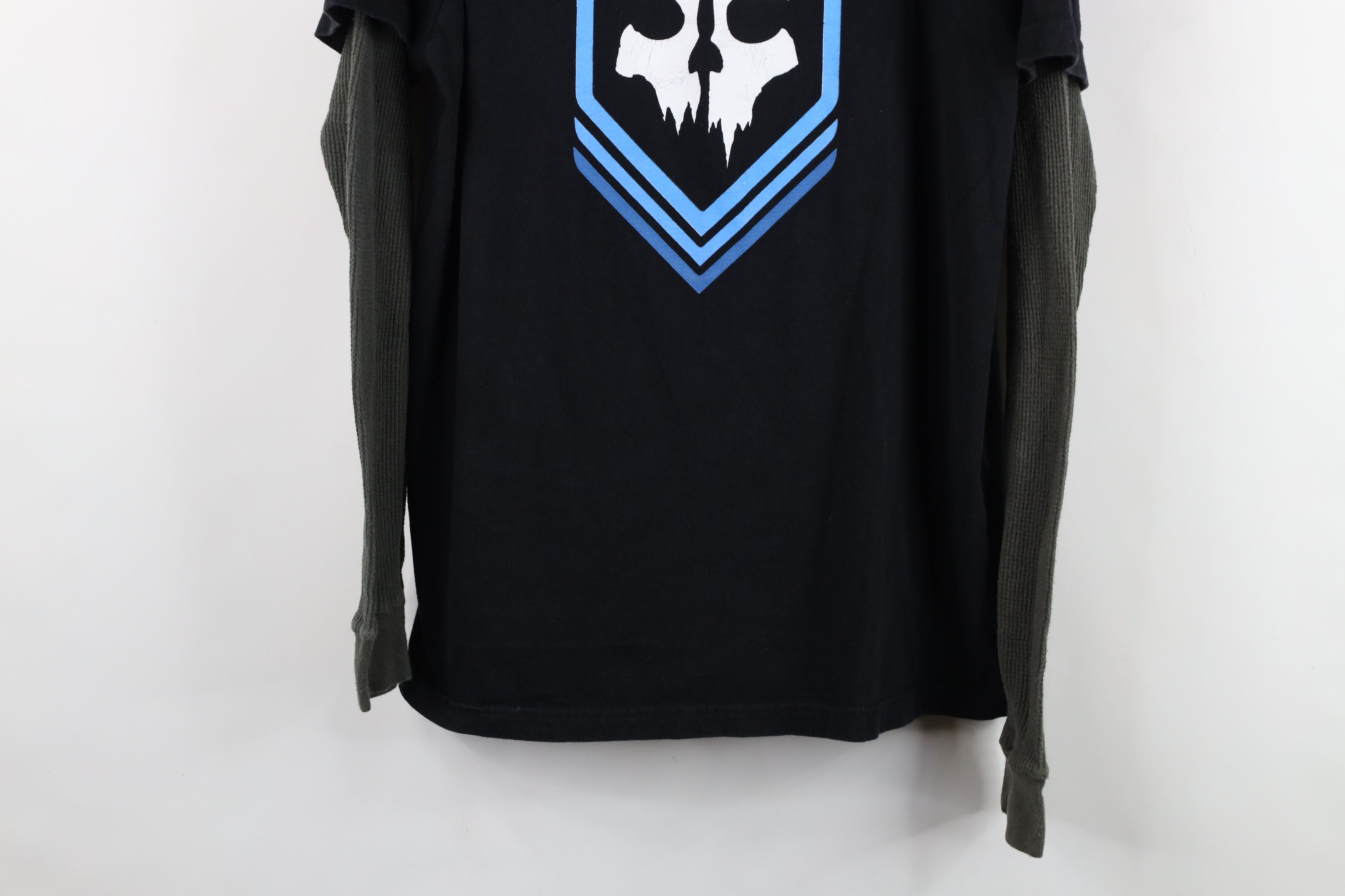Vintage Vintage Y2K Call of Duty Ghosts Knit Long Sleeve T-Shirt Size US L / EU 52-54 / 3 - 3 Thumbnail