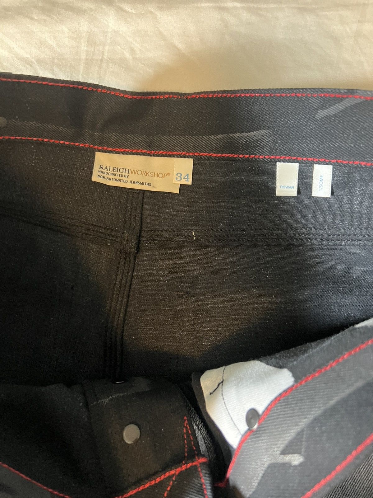 Raleigh Denim Raleigh Denim Workshop Hand Painted Rowan Jeans Size 34 Size US 34 / EU 50 - 5 Thumbnail