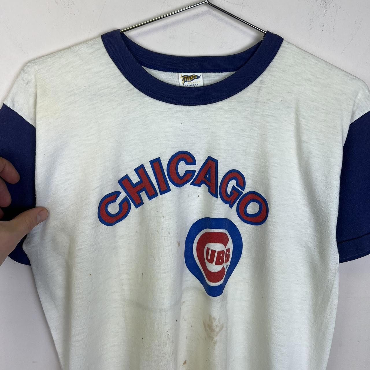 Designer Vintage Chicago Cubs Graphic Tee 70s Size US M / EU 48-50 / 2 - 2 Thumbnail