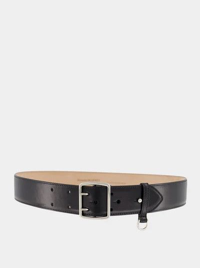 Alexander McQueen o1w1db10725 Size:95/Military Belt in Black Size ONE SIZE - 1 Thumbnail