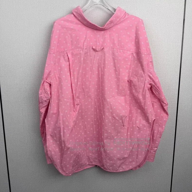 Balenciaga Balenciaga Double B All-over Print Long Sleeve Shirt Size XS / US 0-2 / IT 36-38 - 5 Thumbnail