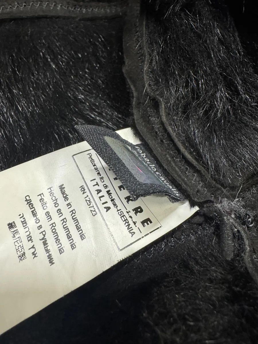 Roberto Cavalli AW2010 Cavalli Black Leather Crocodile Effect Fur Royal Long Jacket Size M / US 6-8 / IT 42-44 - 9 Thumbnail