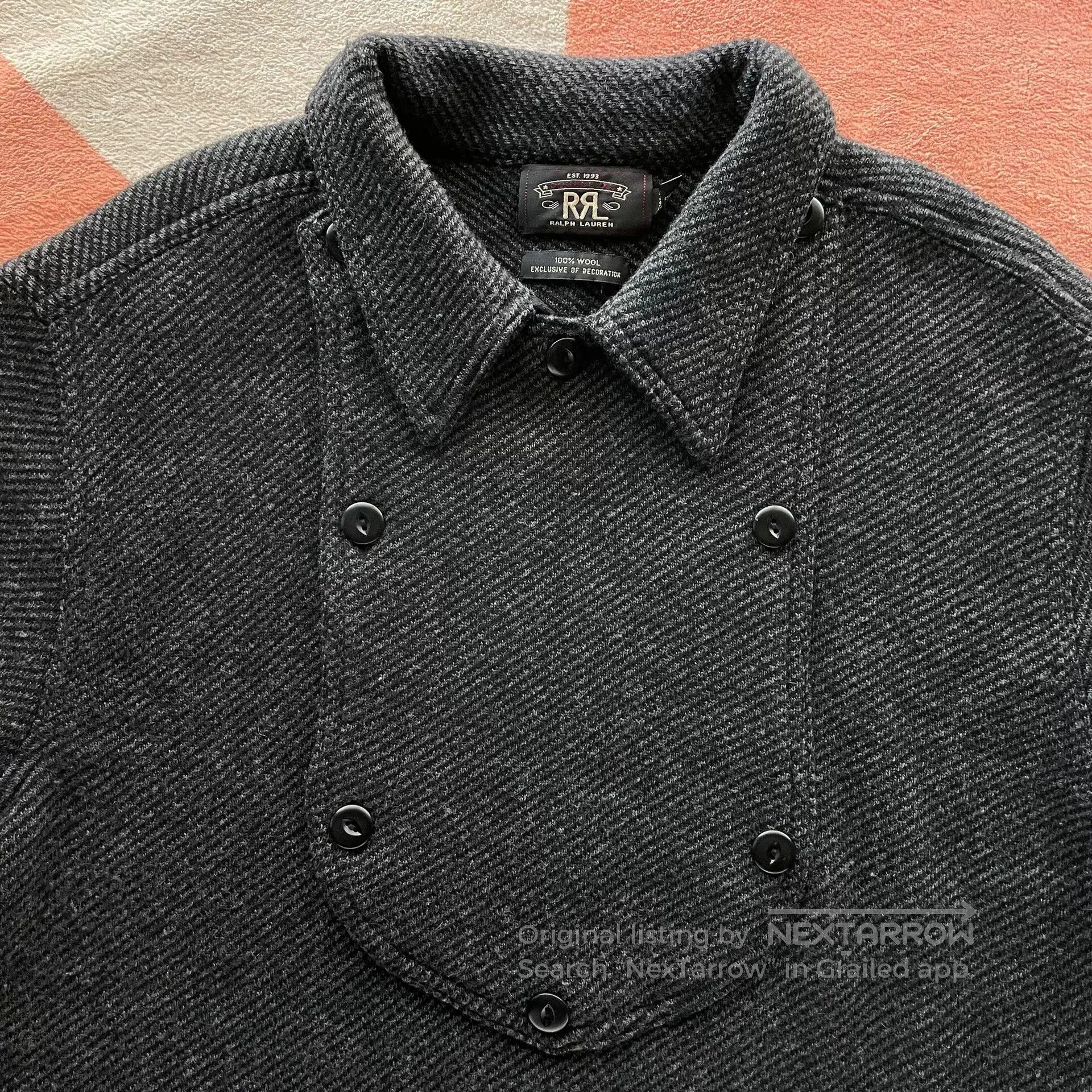 RRL Ralph Lauren RRL Ralph Lauren Wool Shirt Sweater. Size US XL / EU 56 / 4 - 2 Thumbnail