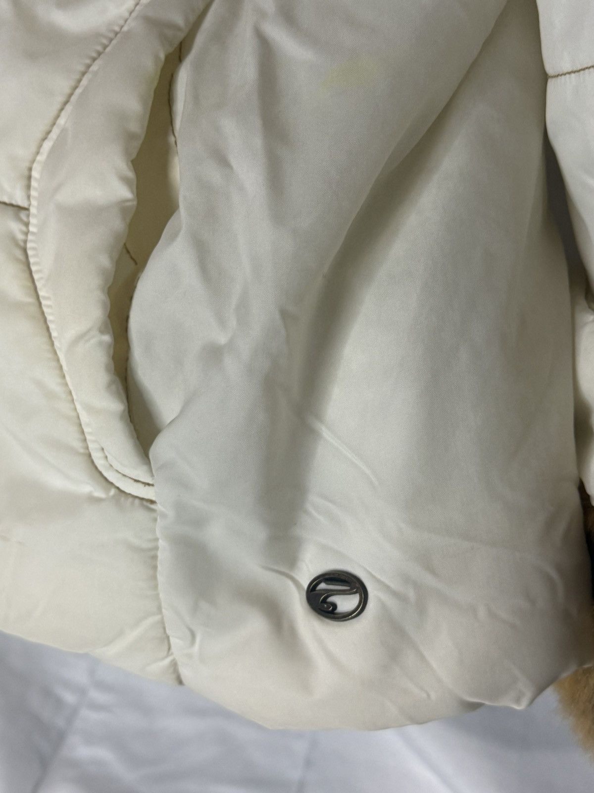 Point Zero Rare Y2K Point Zero Fur Cuff White Puffer Jacket Vintage M Size US M / EU 48-50 / 2 - 8 Thumbnail