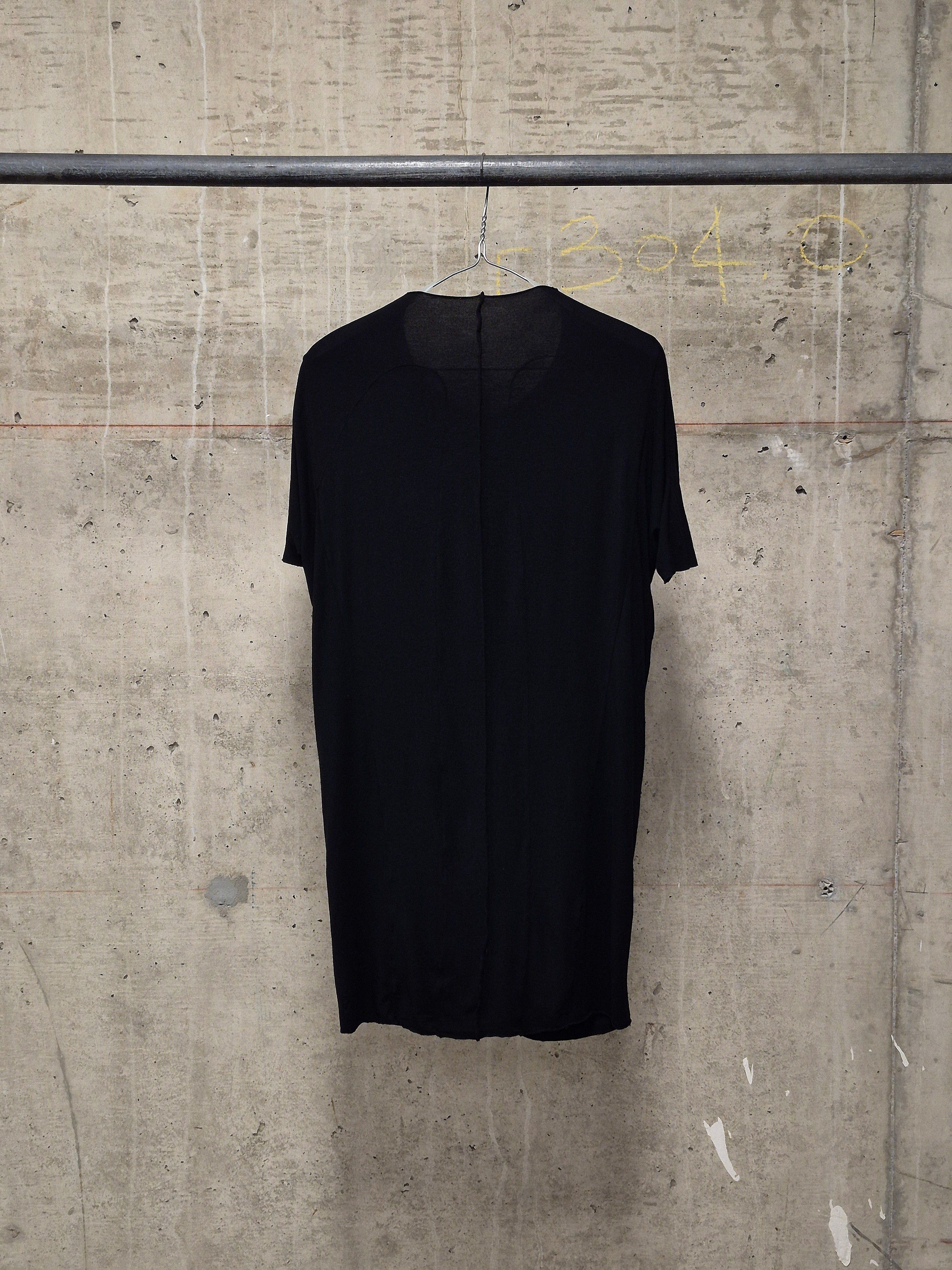 Devoa DEVOA Black Double Layered Cotton T-Shirt Size US XS / EU 42 / 0 - 5 Thumbnail