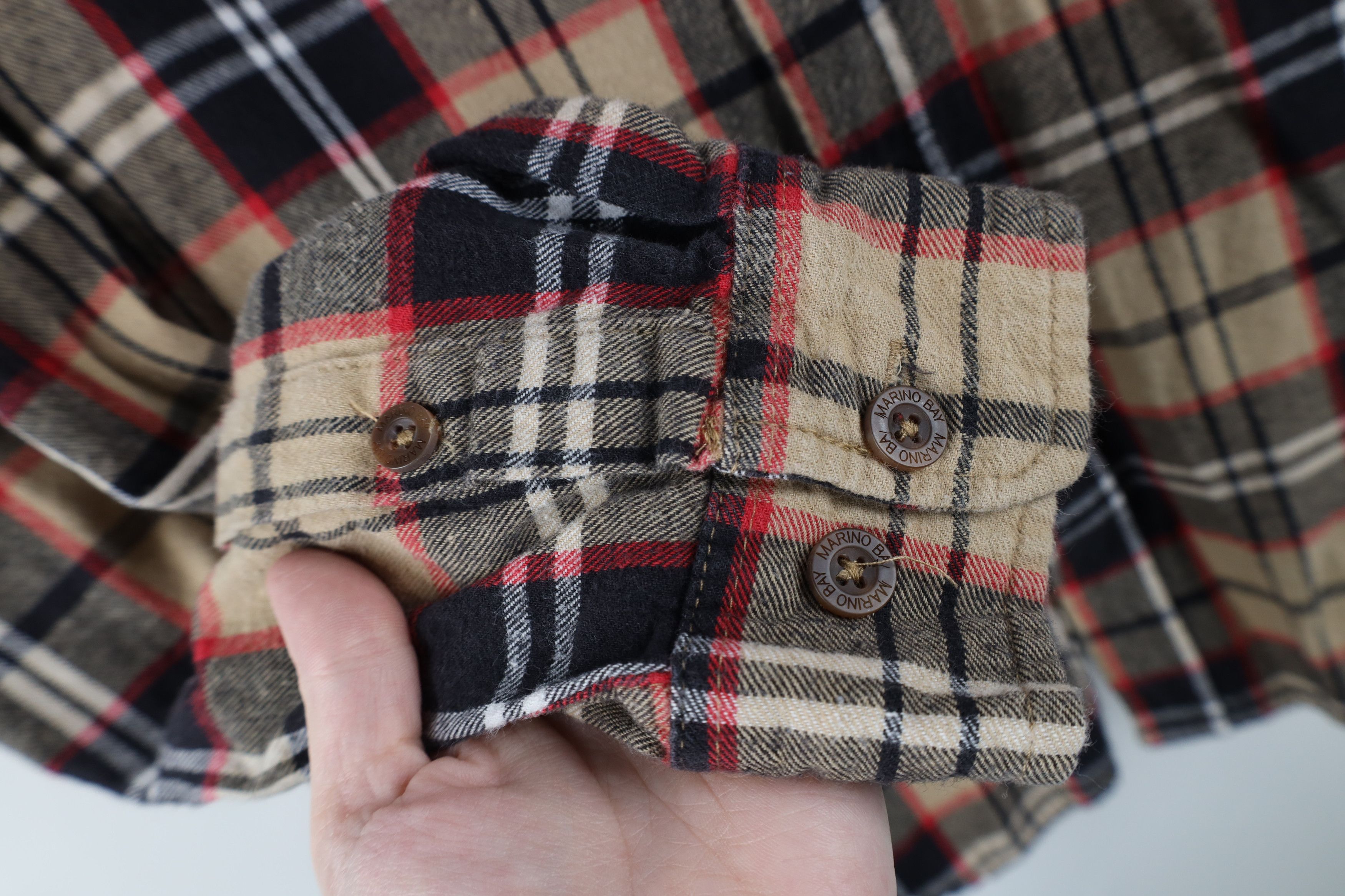 Vintage Vintage 90s Streetwear Flannel Collared Button Shirt Plaid Size US L / EU 52-54 / 3 - 5 Thumbnail
