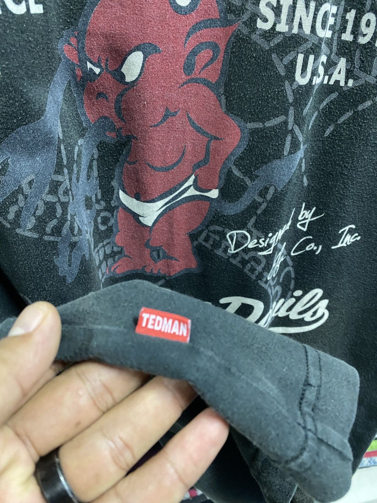 Buzz Rickson's × Vintage Vintage Ted Company “Devil Equipment” T-Shirt Size US L / EU 52-54 / 3 - 5 Thumbnail