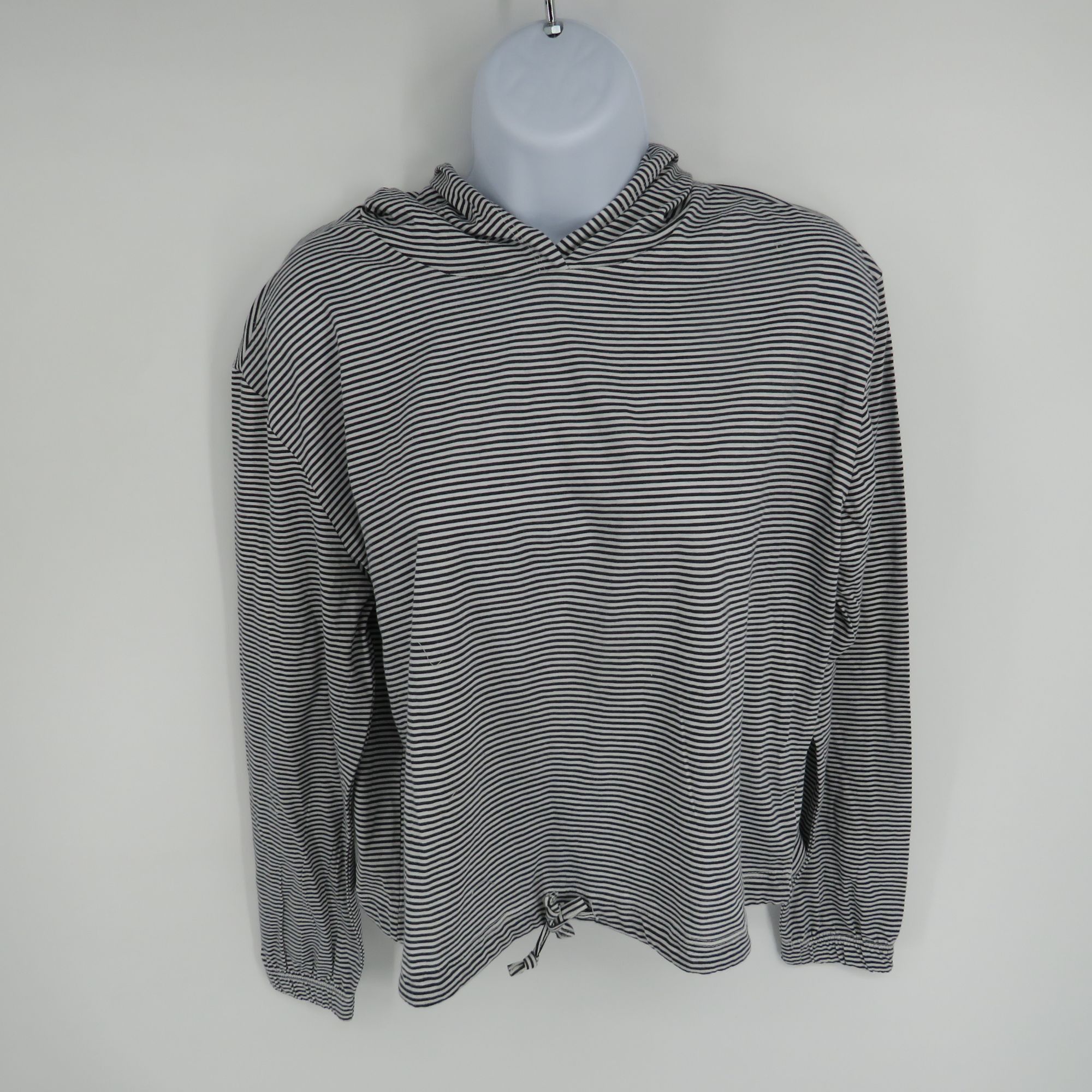 Other Alternative Apparel XS Striped Black & White Pullover Hooded Size XS / US 0-2 / IT 36-38 - 1 Thumbnail