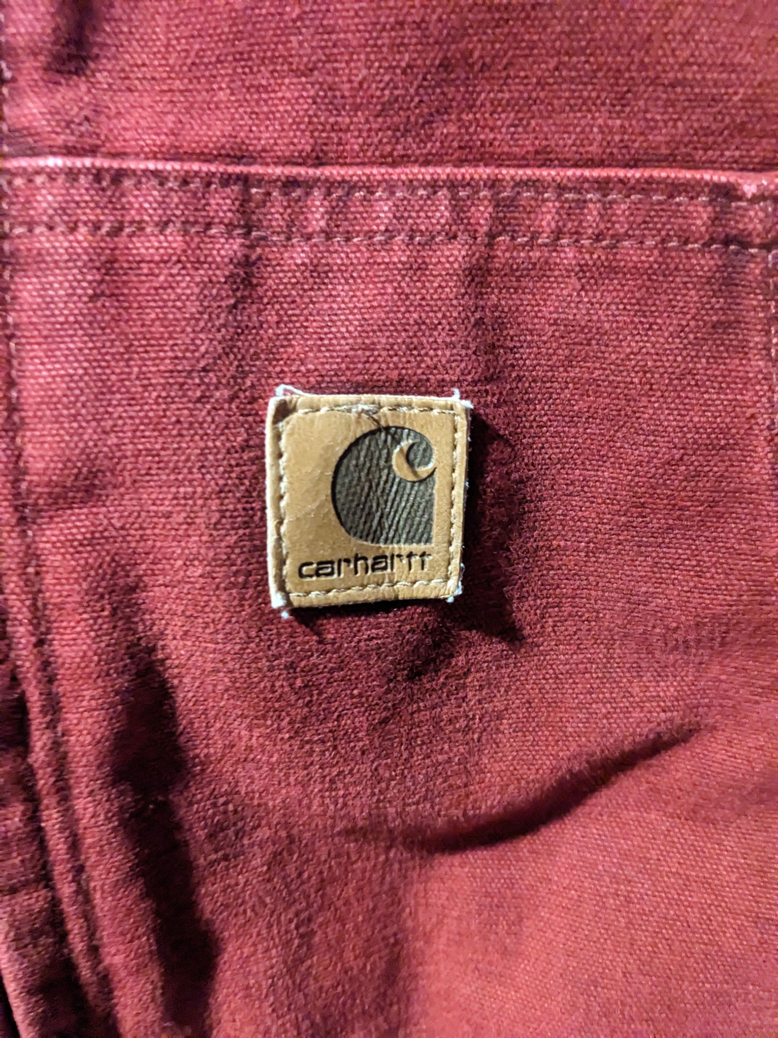 Carhartt × Vintage Vintage Carhartt J68 CRI Red X-Large Full Zip Hooded Jacket Size US XL / EU 56 / 4 - 2 Thumbnail