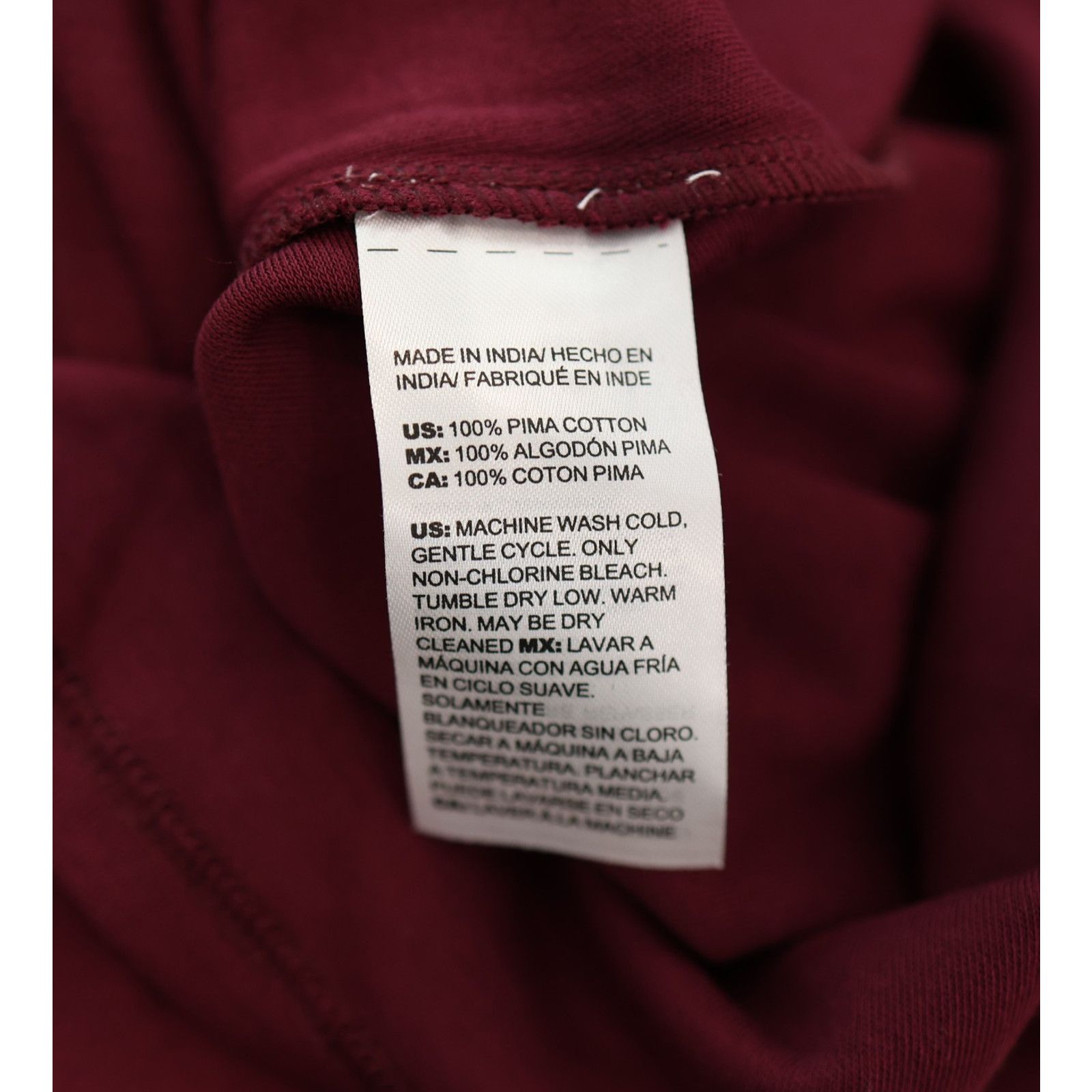 Chicos NWT CHICO'S Cotton Back Zip Stretch Wine Mock Neck Top Sz 2 Size L / US 10 / IT 46 - 6 Thumbnail