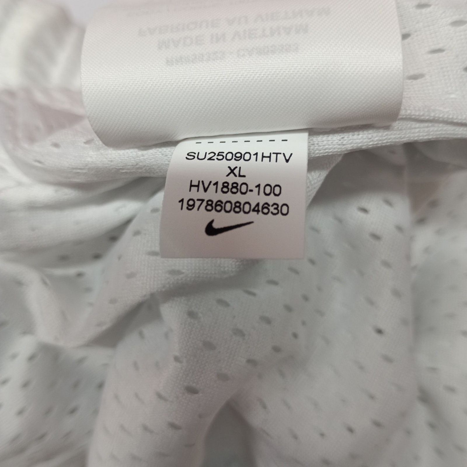 Nike Nike Dri Fit 5" Mesh Basketball Shorts Men Size XL White New Size US 35 - 6 Thumbnail