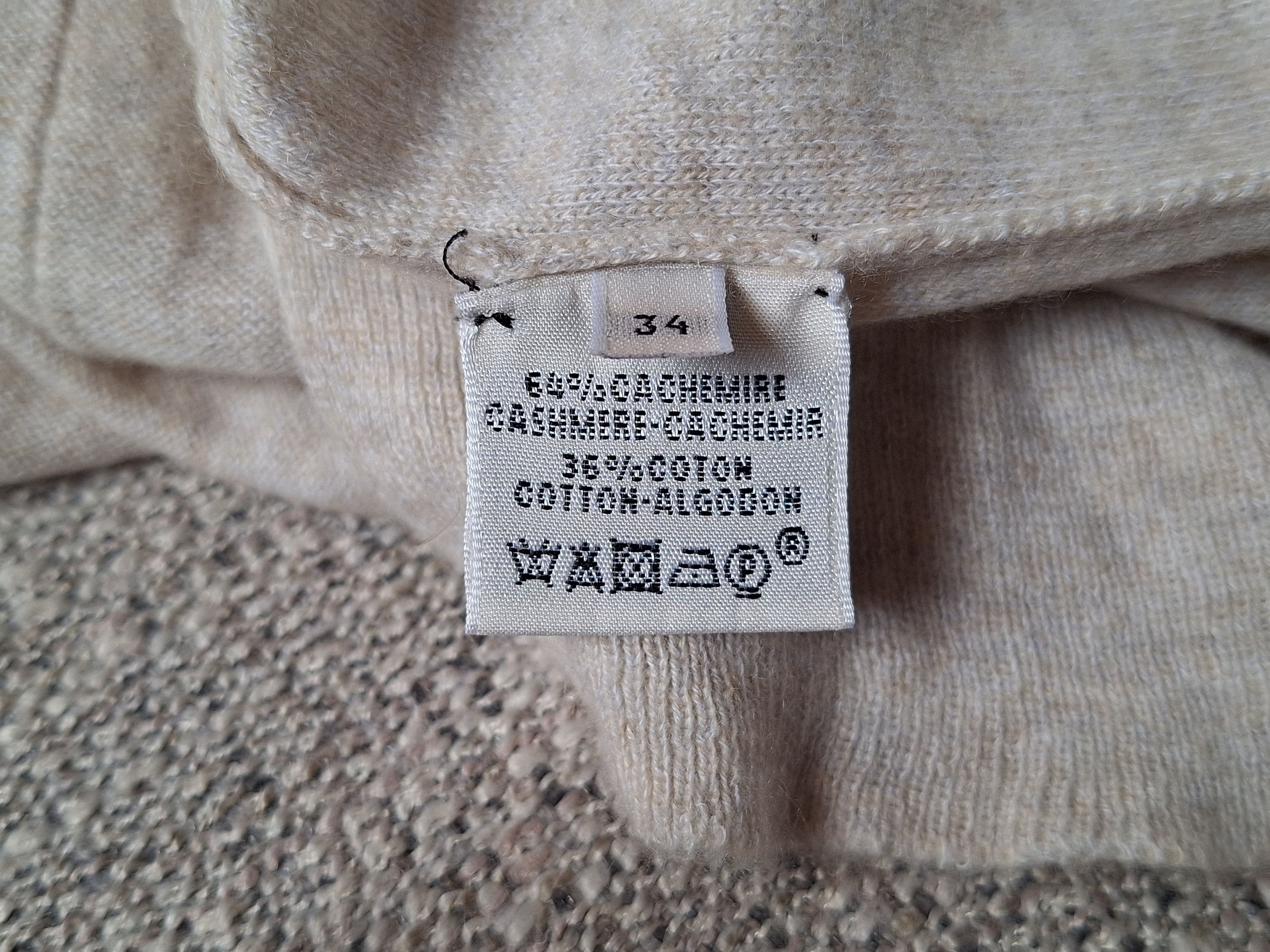 Hermes HERMES PARIS / V Neck Cashmere Sweater Size XXS / US 00 / IT 34 - 7 Thumbnail