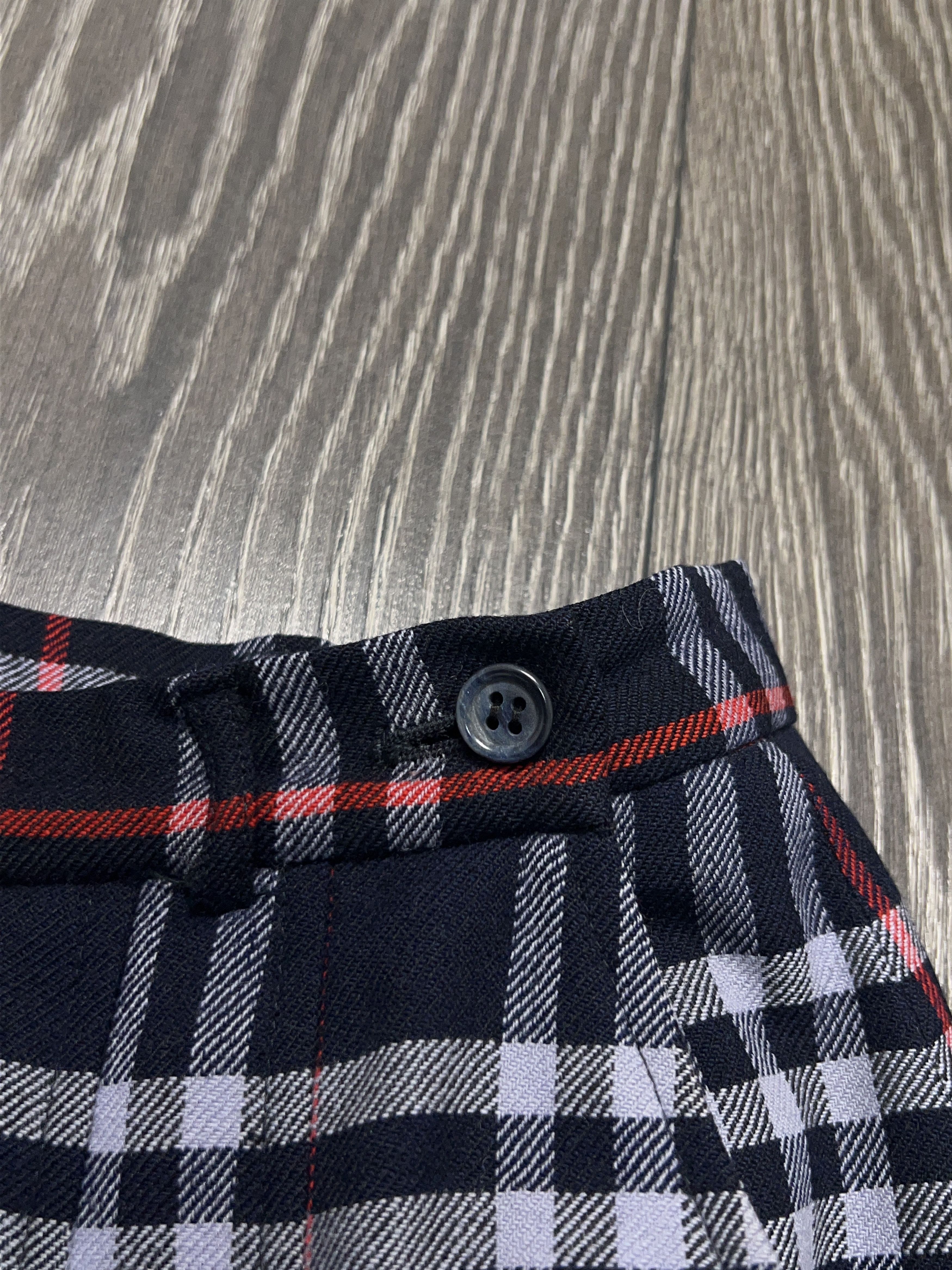 Burberry Vintage Womens 1990s Burberrys London Wool Check Plaid Skirt Size 28" / US 6 / IT 42 - 4 Thumbnail