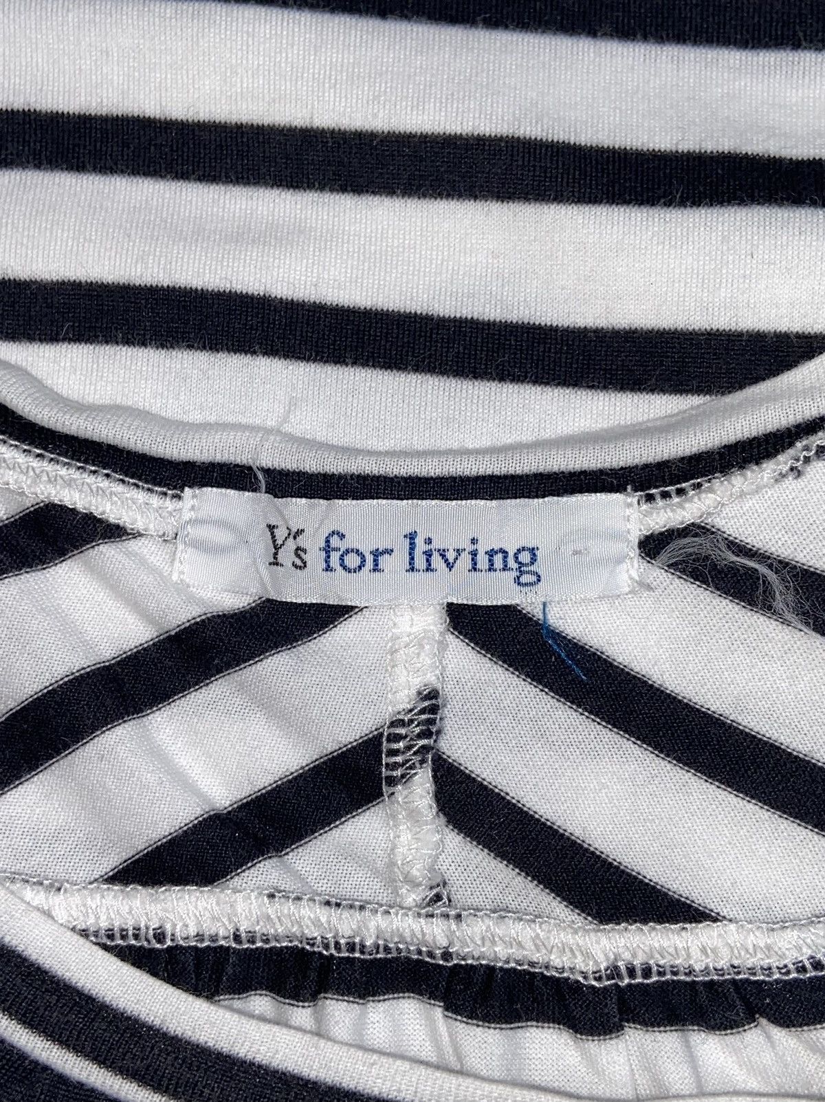 Y's × Yohji Yamamoto Y’S FOR LIVING Striped T-shirt Size US S / EU 44-46 / 1 - 11 Thumbnail