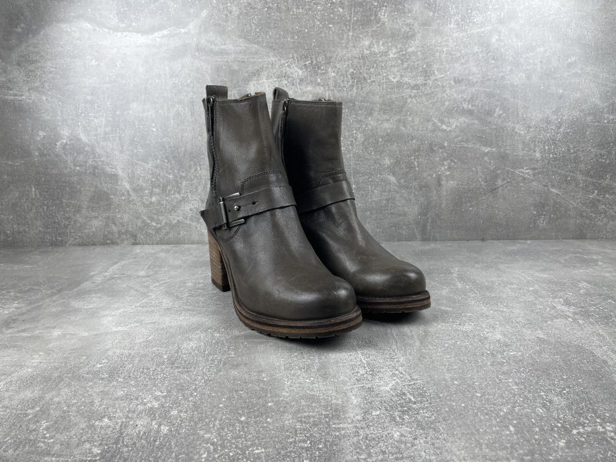 Frye FRYE Vintage Avant Garde Zip Olive Leather Boots Size US 11 / IT 41 - 3 Thumbnail