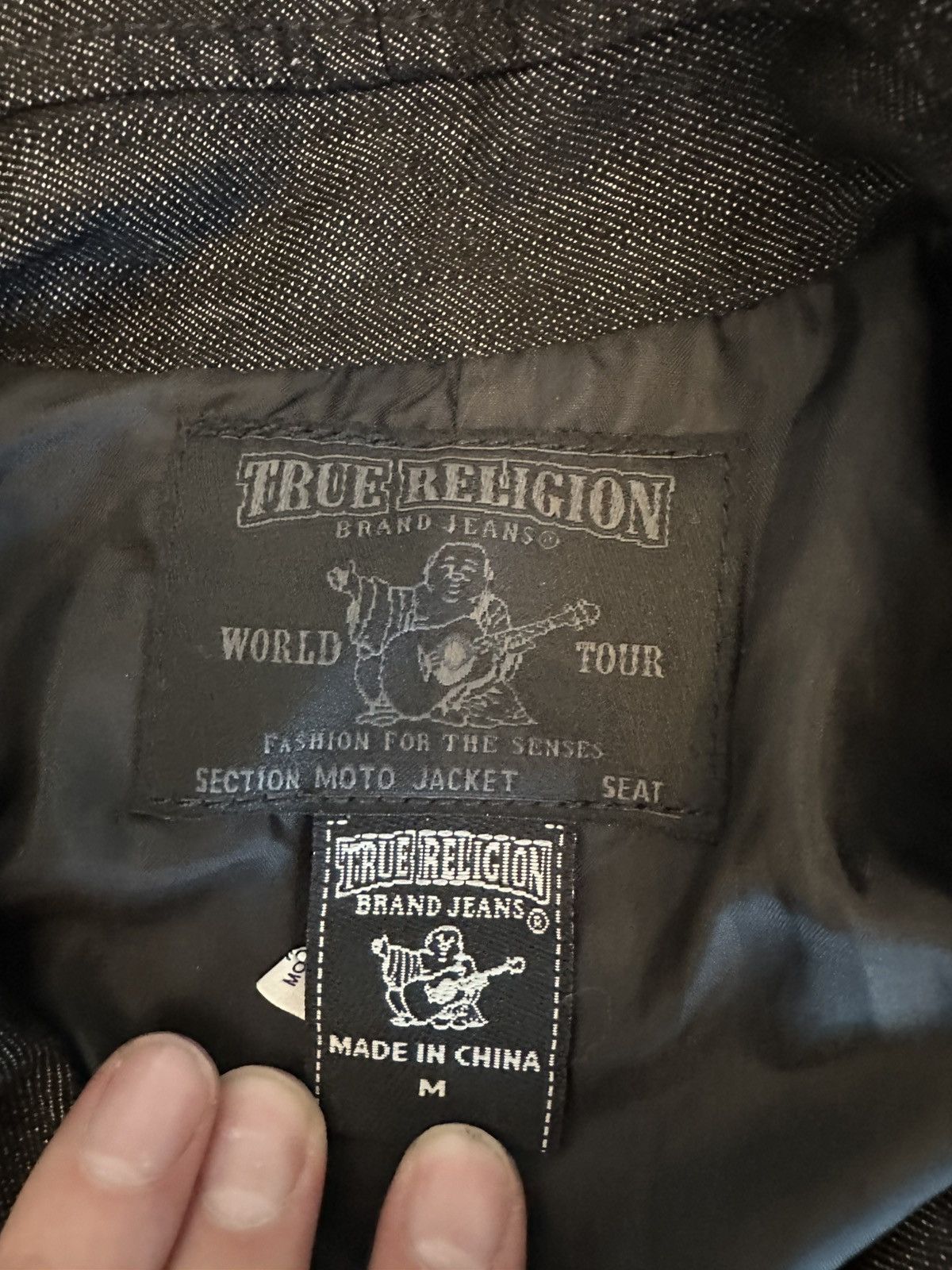 True Religion True Religion Women’s Moto Denim Jacket-Size Medium Size M / US 6-8 / IT 42-44 - 3 Thumbnail