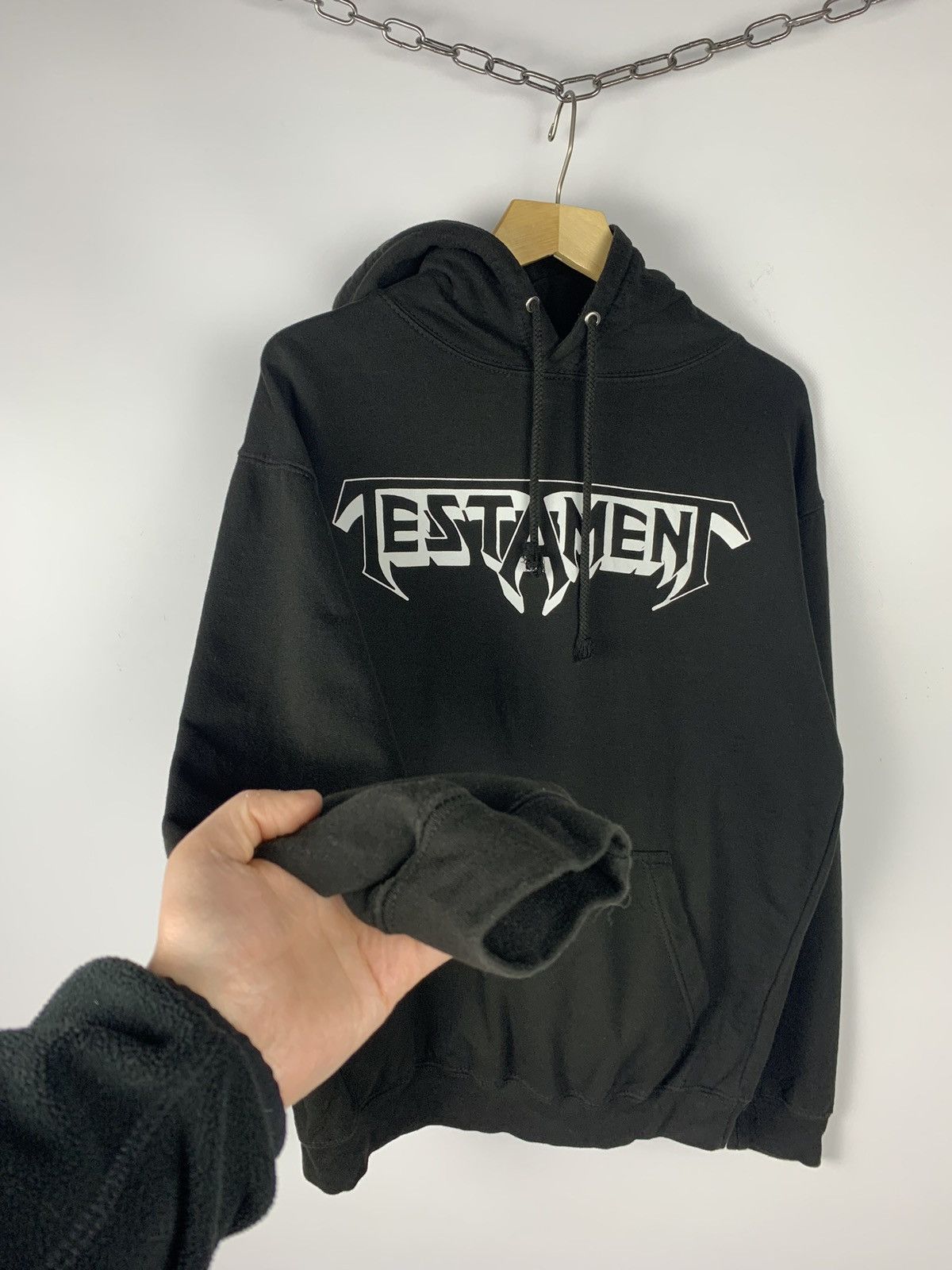 Band Tees Testament Rock Band Hoodie Promo Graphic Y2K Black Size M Size US M / EU 48-50 / 2 - 9 Thumbnail