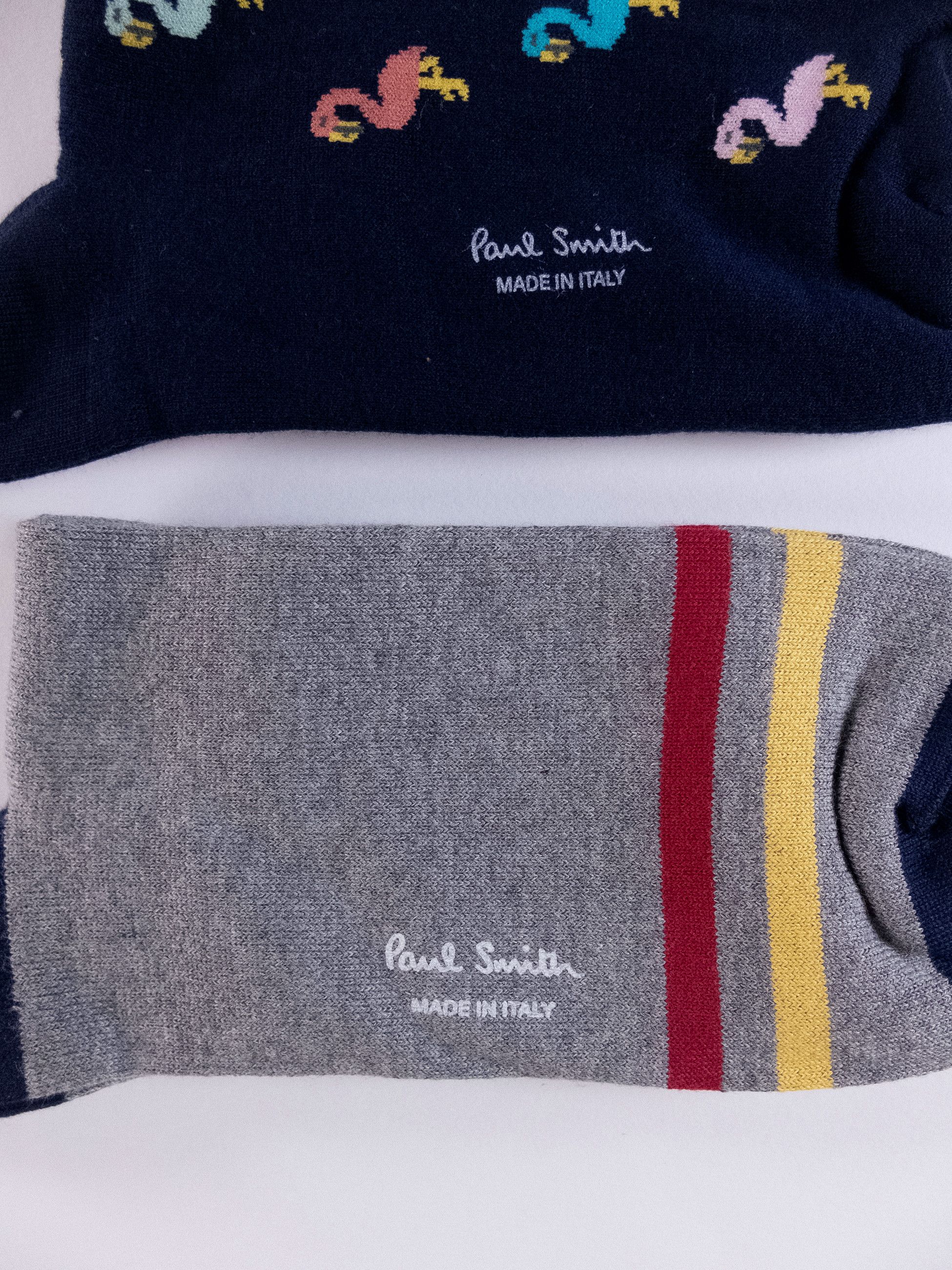 Paul Smith 4 pairs of Paul Smith colorful mid calf cotton blend socks q Size ONE SIZE - 5 Thumbnail
