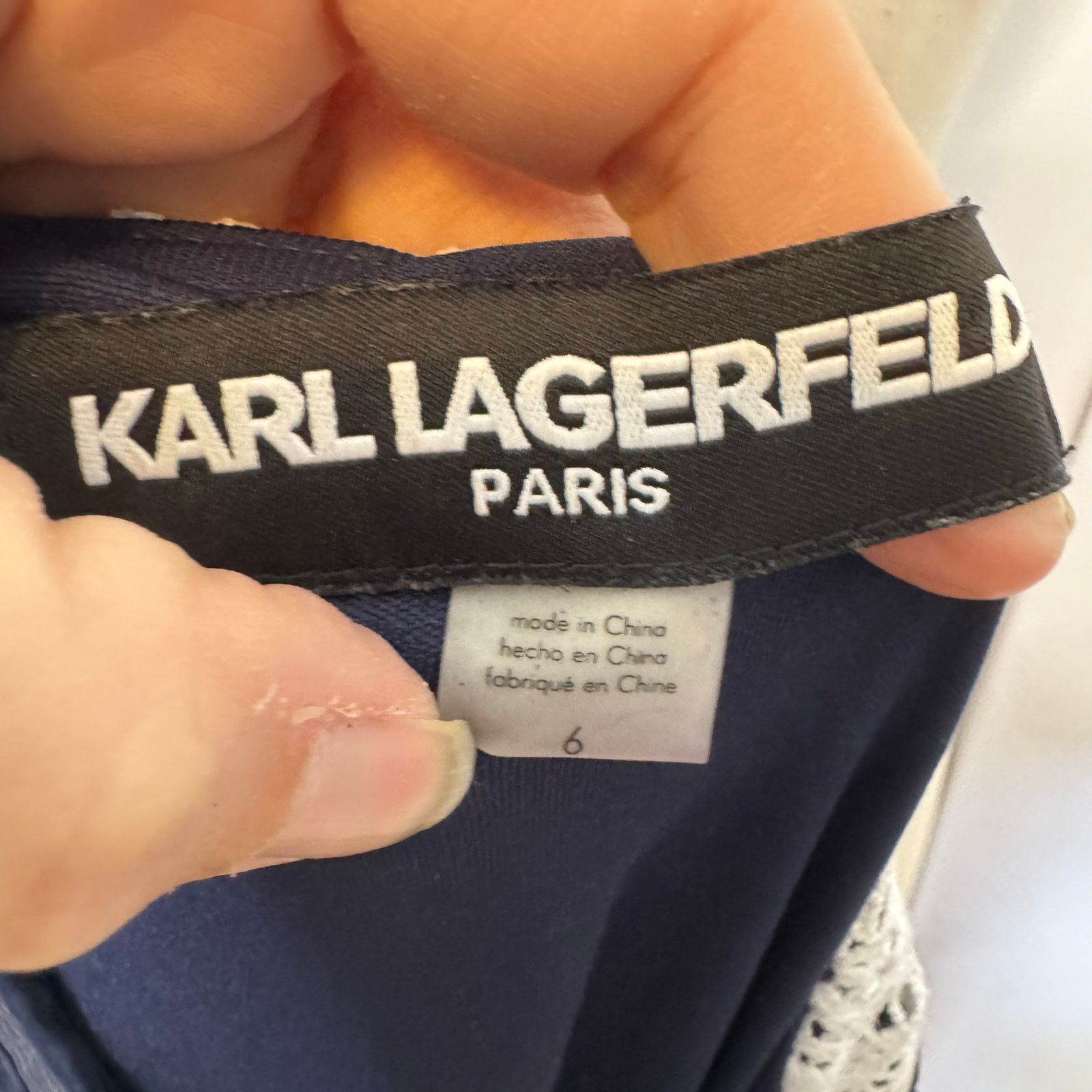 Karl Lagerfeld Karl Lagerfeld Paris Lace Sheath Dress Sz 6 Cocktail Evening Size M / US 6-8 / IT 42-44 - 5 Thumbnail