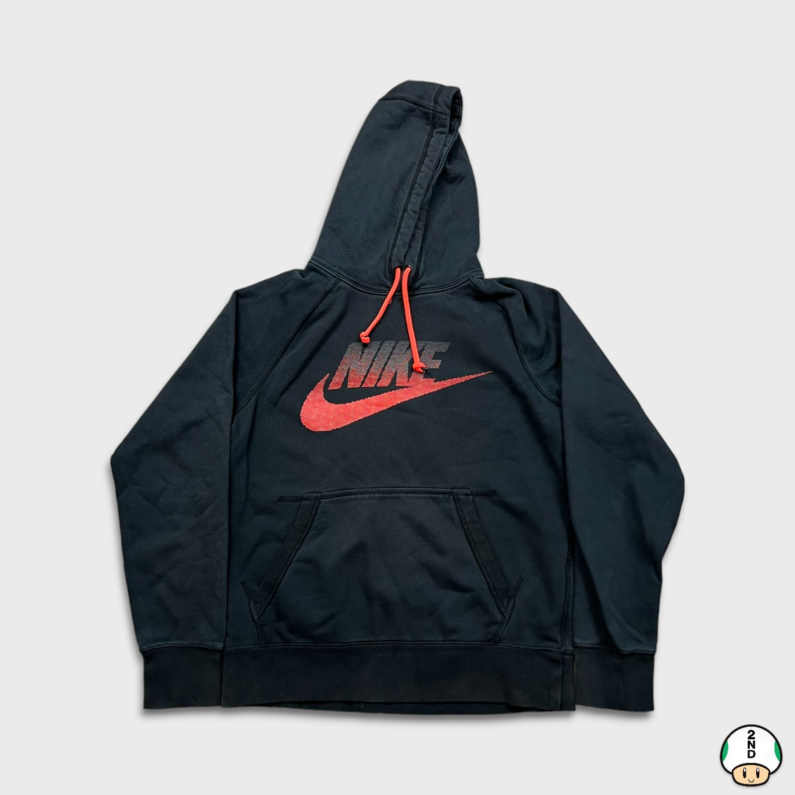 Nike × Vintage Nike Sportswear Hoodie Small Swoosh Pullover Hood Sweatshirt Size US S / EU 44-46 / 1 - 1 Thumbnail