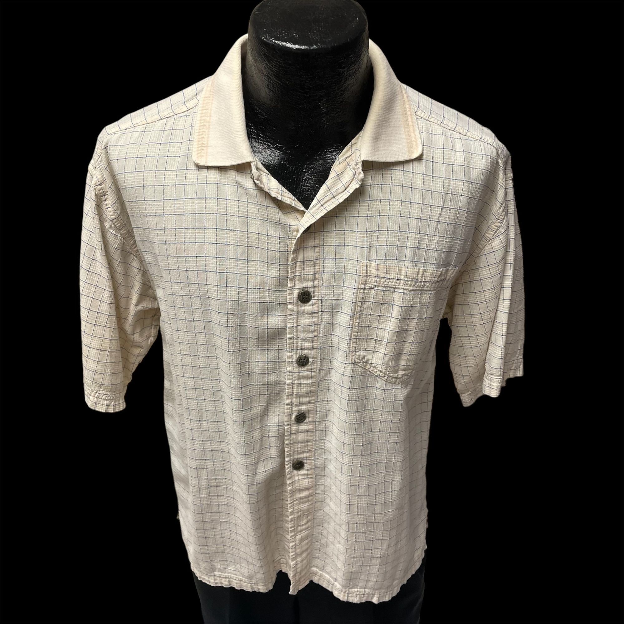 Other Vtg 50’s Style Cambridge TEXTURED Check Rockabilly Shirt Size US M / EU 48-50 / 2 - 1 Thumbnail