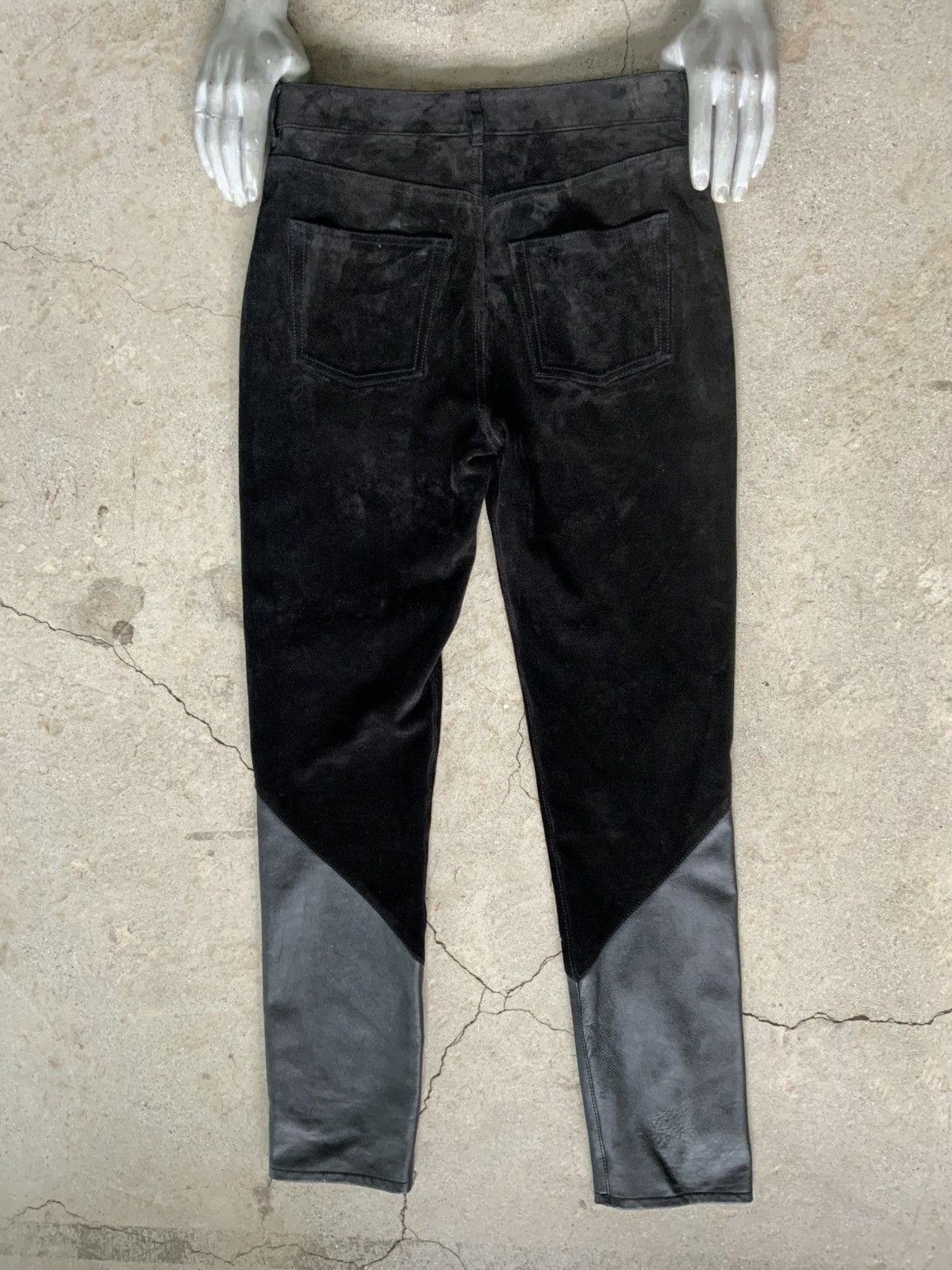 Saint Laurent Paris SAINT LAURENT PARIS STUDDED SUEDE LEATHER PANTS Size US 30 / EU 46 - 2 Thumbnail