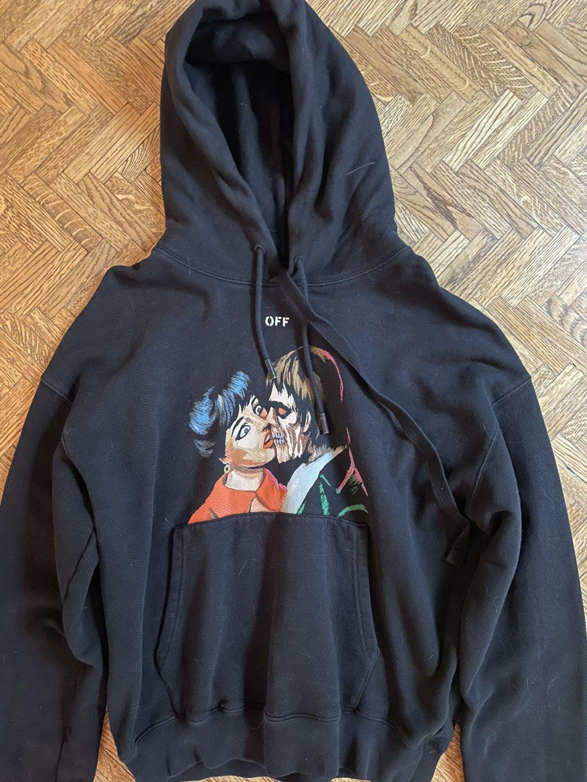 Off-White OFF-WHITE Kiss' Graphic Print Hoodie Size US M / EU 48-50 / 2 - 3 Thumbnail