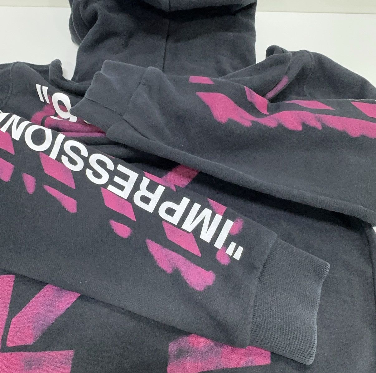 Off-White Off-White Diagonal Stencil Hoodie Size US S / EU 44-46 / 1 - 9 Thumbnail