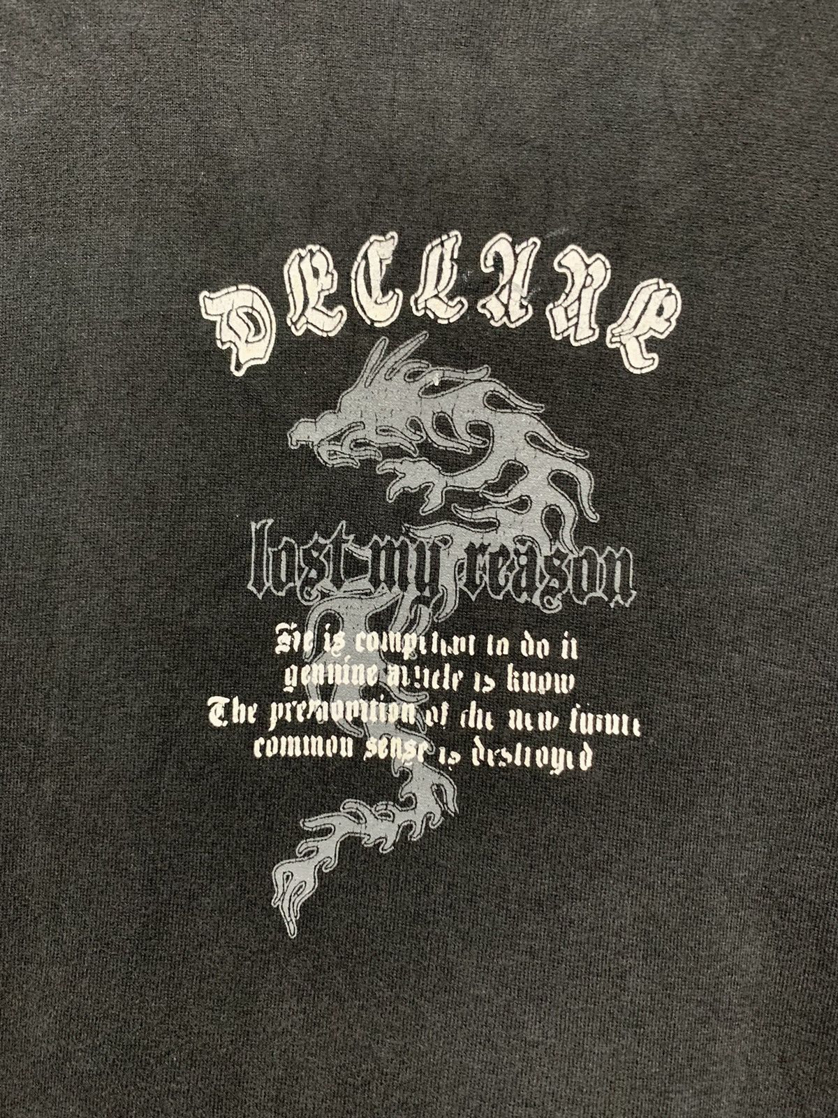 If Six Was Nine Y2k Practical tribal cross dragon double layer gothic shirt Size US L / EU 52-54 / 3 - 6 Thumbnail