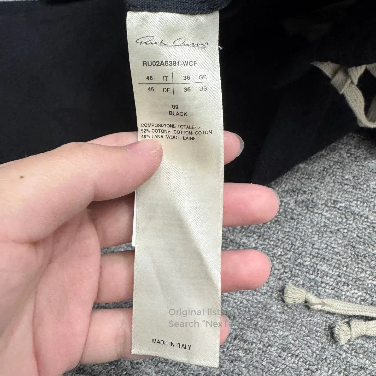 Rick Owens Rick Owens Wool Cropped Casual Pants. Size US 30 / EU 46 - 3 Thumbnail