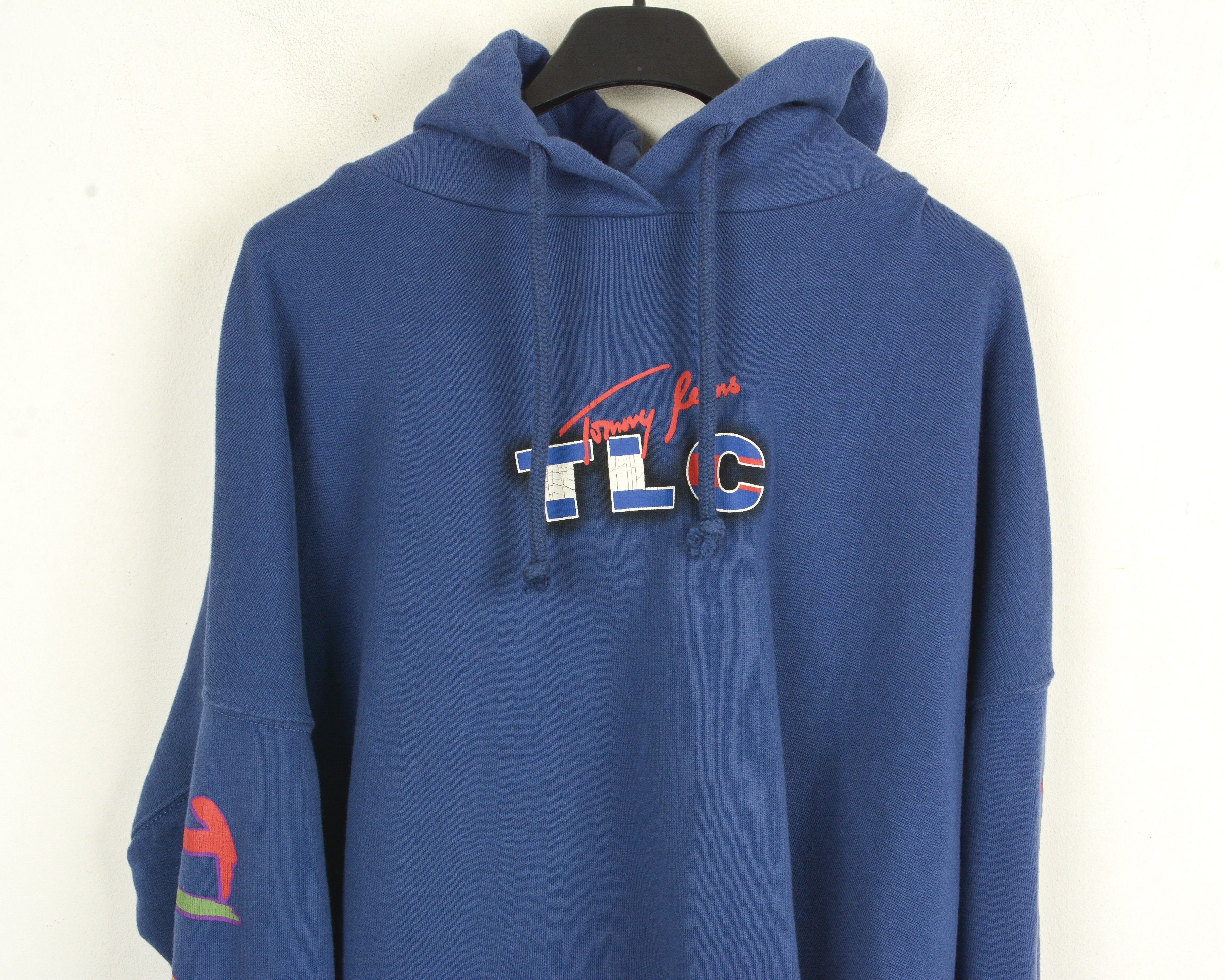 Tommy Jeans TLC Women Crop Hoodie Sweatshirt S Sweater Pullover Jumper Size S / US 4 / IT 40 - 3 Thumbnail