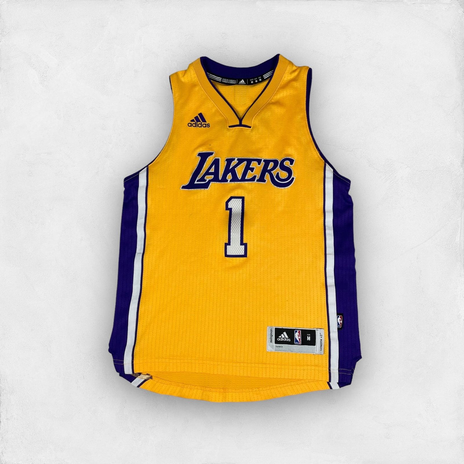 Adidas × NBA Adidas Los Angeles Lakers Team D'Angelo Russell Jersey Size US XS / EU 42 / 0 - 1 Thumbnail