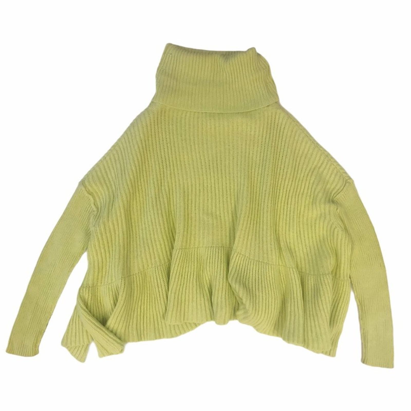 Free People Free People Layer Cake Sweater in Lime Size XS / US 0-2 / IT 36-38 - 4 Thumbnail