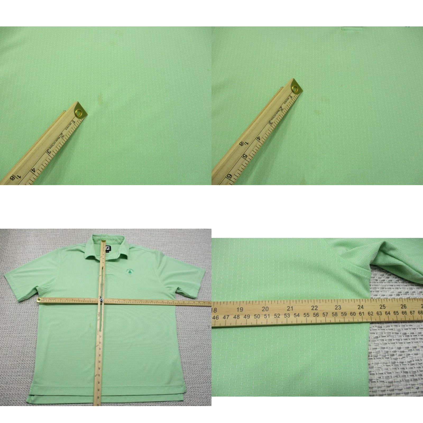 Footjoy FootJoy Polo Shirt Adult Large Lightweight Golf Mens Green Polo Short Sleeve Solid Logo Regular Vintage No Size US L / EU 52-54 / 3 - 8 Thumbnail