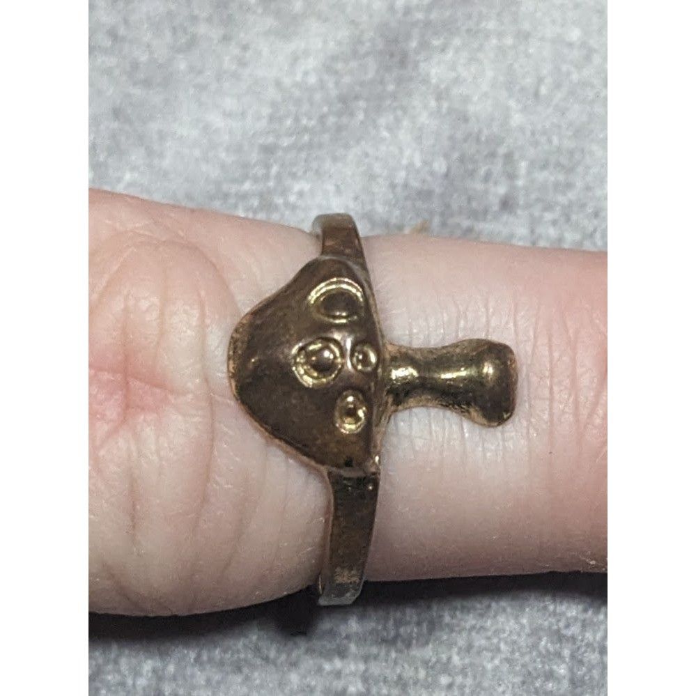 Other Fairycore Antiqued Bronze Tone Mushroom Ring Size 7 Size ONE SIZE - 12 Thumbnail