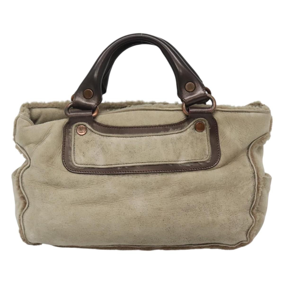 Celine CELINE Boogie Bag Hand Bag Mouton Beige Size ONE SIZE - 3 Thumbnail