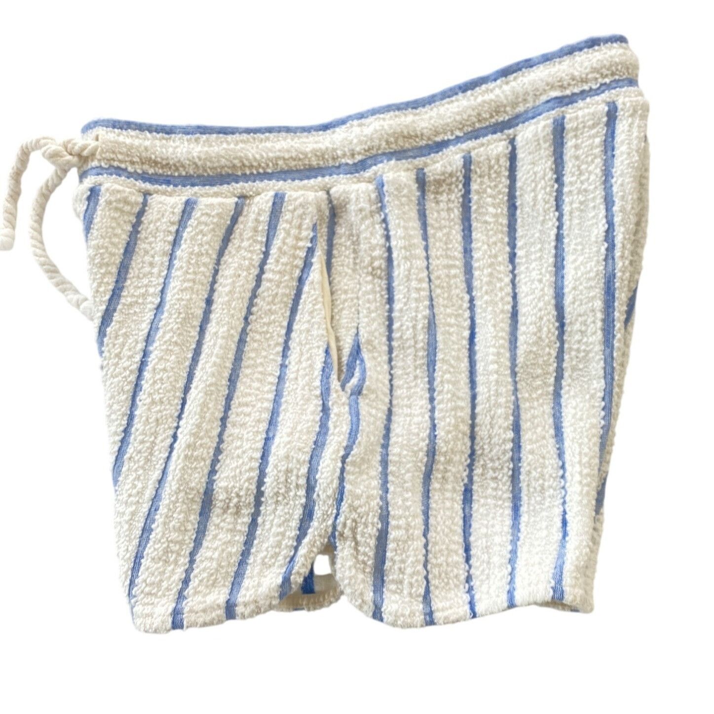 Faherty Faherty Pacífica Terry Shorts Stripes Cream Blue Pockets Dra Size 27" / US 4 / IT 40 - 6 Thumbnail