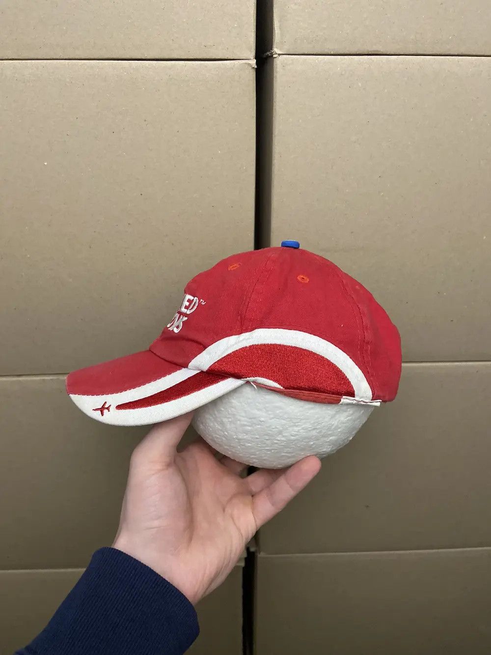 Vintage 🦅 VINTAGE RED ARROWS USA AIR FORCE CAP HAT MILITARY AVIATOR Size ONE SIZE - 2 Thumbnail