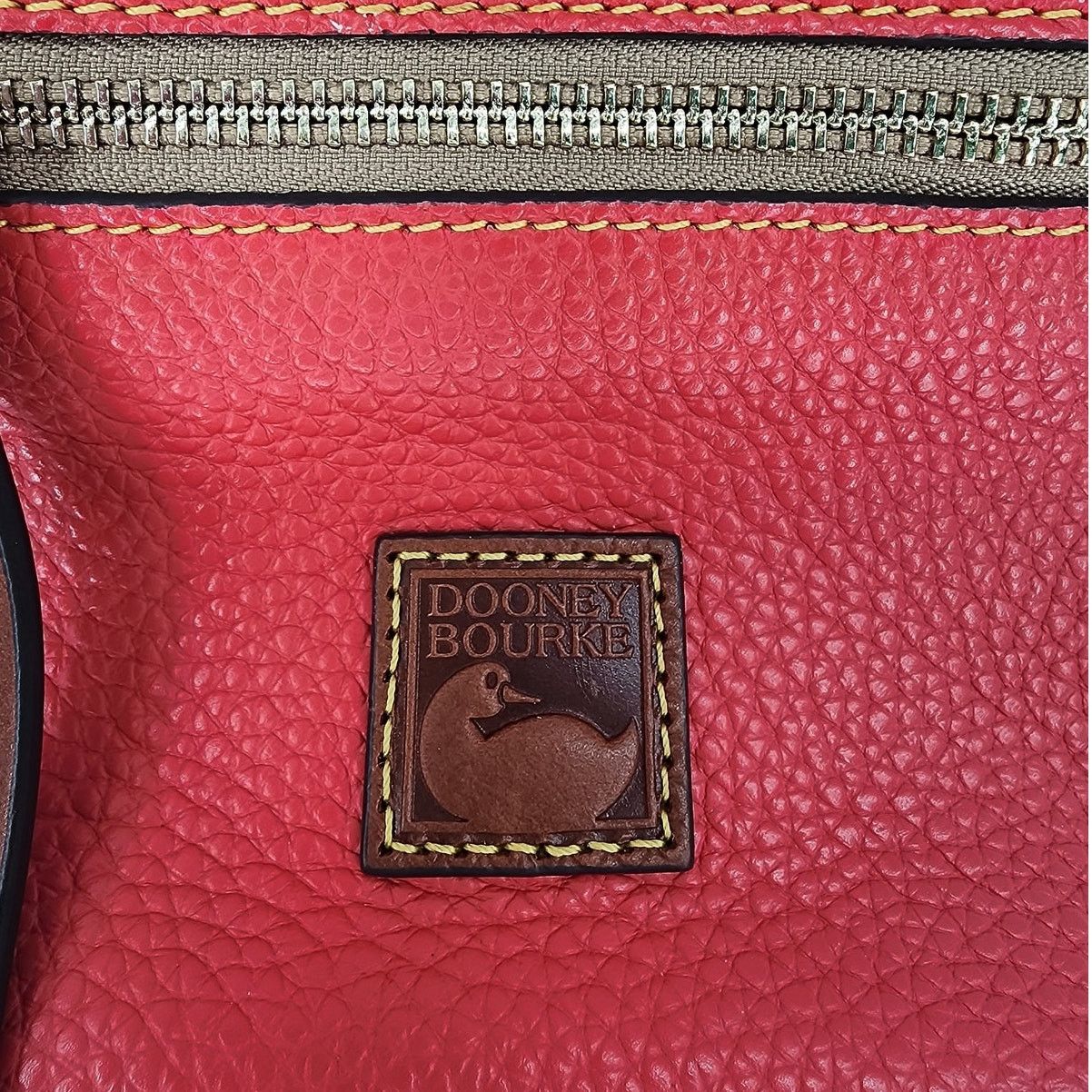 Dooney & Bourke Dooney & Bourke Red Pebbled Leather Mini Crossbody Bag Size ONE SIZE - 7 Thumbnail
