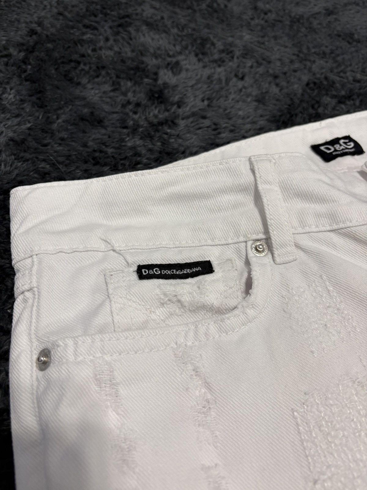 Dolce & Gabbana Rare Dolce & Gabbana Y2K Distressed Flared Jeans Size US 29 - 5 Thumbnail